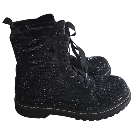 Torrid X Betsey Johnson Rylee Rhinestone Combat Boot Doc Martens Style - Picture 4 of 11